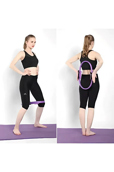 TeknoClass 40 Cm Pilates Çemberi Plates Halkası Spor Egzersiz Aleti Özel Tutm...