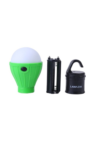 Lawazim LED Tent Light - 3 Piece Battery Powered Camping Bulb with 3 Modes and Hook