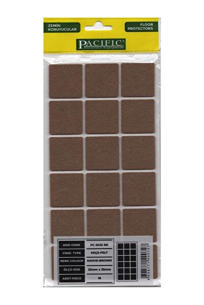 Mobilyap Aksesuar Pacific Yapışkanlı Mobilya Masa Sandalye Parke Zemin Ayak Koruyucu Kaydırmaz Keçesi 1.Kalite