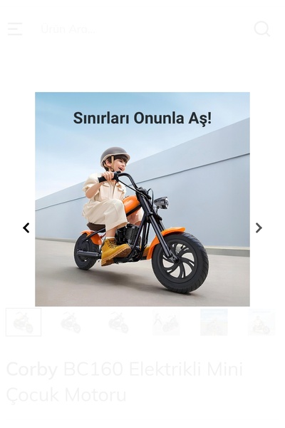 Corby ENCO BC160 Elektrikli çocuk motosiklet