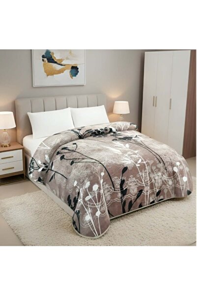 ROYAL KING بطانية بتصميم ريش فائق النعومة مقاس كينج 200×240 سم