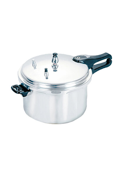 Generic Shopi Aluminium Pressure Cooker, Durable Stainless Steel Body with Safety Valve & Heatproof Handles