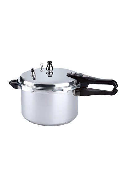 Generic Shopi Aluminium Pressure Cooker, Durable Stainless Steel Body with Safety Valve & Heatproof Handles