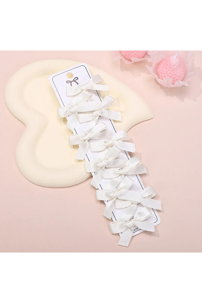 Fiyonks Atölye Жіноча атласна стрічка з міні-бантиком, 10 штук