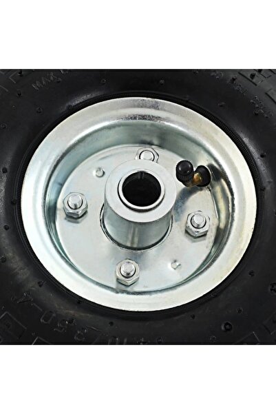 Beldeny Set of 2 wheels for industrial trolley, vidaXL, Rubber, 260 x 83 mm, Black