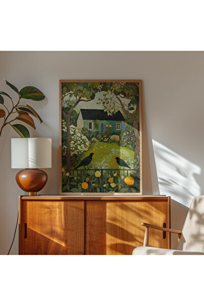 Tuba Decor Tablo dintr-o singură bucată cu rame din lemn pentru sufragerie, s...