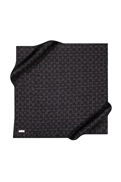 Pierre Cardin Monogram Çizgili Saf İpek Sura Eşarp 9000230