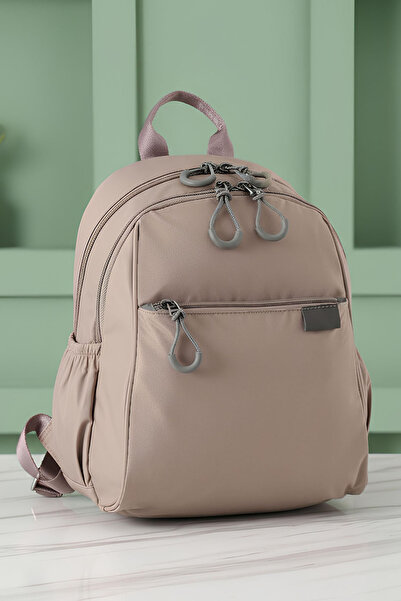 Lifonbag Women's 4 Compartment Parachute Fabric Travel Business School Backpack (30X24 cm)