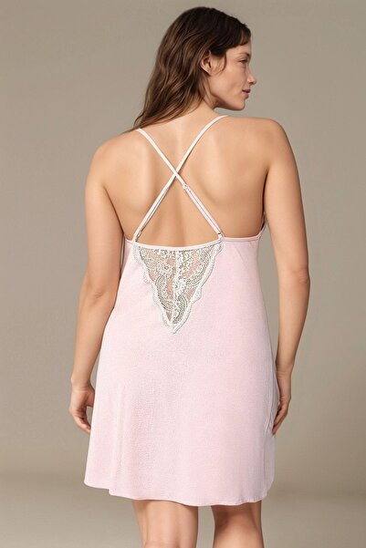 Alissa Women's Powder Combed Cotton Bridal 6-Piece Dowry Set Dressing Gown & Nightgown & Pajama Shorts Set W9U6O2K0Kka