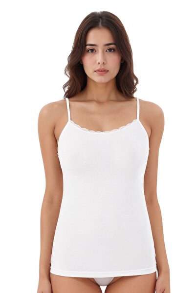 Alissa Women's Viscose Lycra Strap 3-Piece Undershirt W6K6K1T3Ka