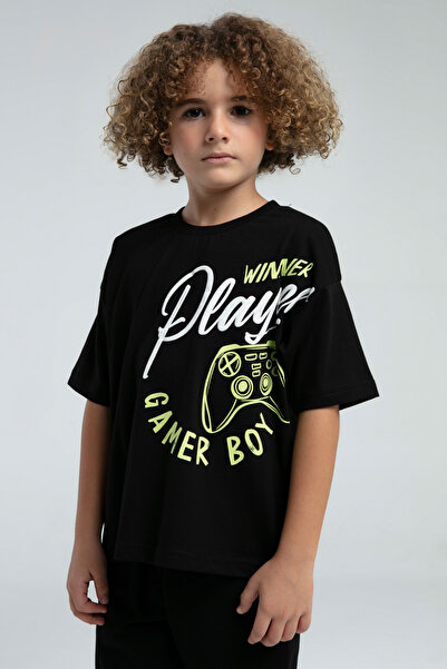 Alissa Boy's Printed 100% Cotton Shorts Suit