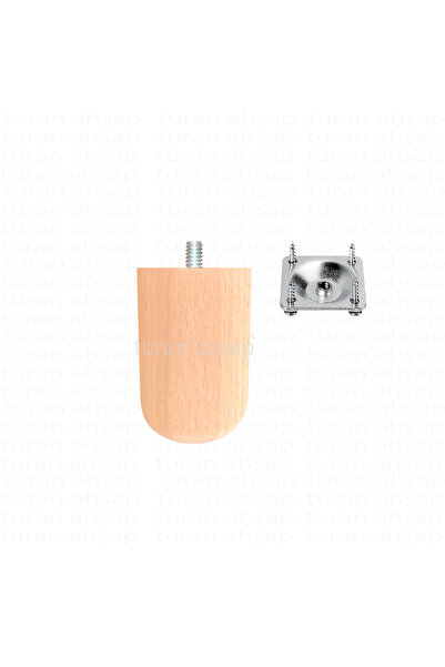 turanahşap Koltuk Ayağı - Sehpa Ayağı- Ahşap Mobilya Ayağı - Uzunluk: 8 Cm / ...
