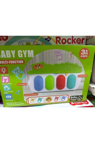 LOCK Baby Gym - Multi-Function Activity Play Mat with Piano