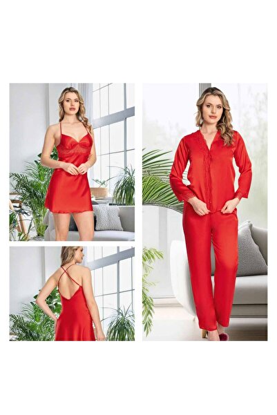 Alissa Women's Satin 6-Piece Embroidered Bridal Dowry Set Jw.4R.6K6.Mk