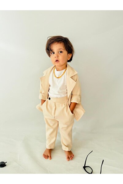 bohemiankids baby wear بدلة جاكيت كلاسيكية للأولاد