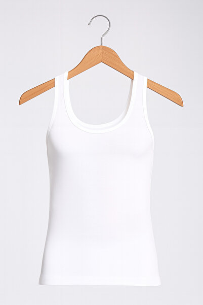 Alissa Men's Lycra Bamboo White 2-Piece Undershirt Wi̇2K7L1K9K.2L