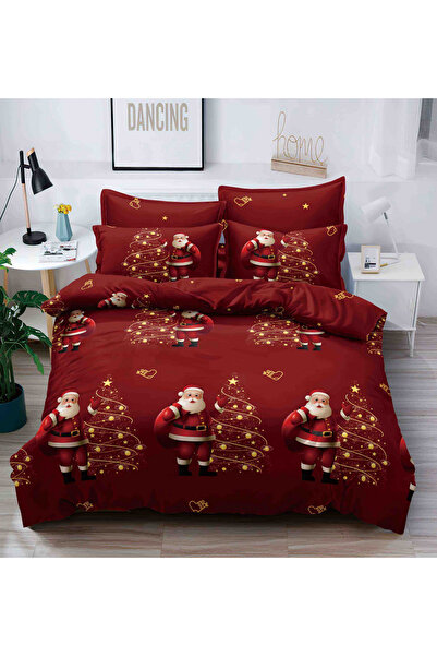 JOJO Bed linen for 2 people with elastic 180x200, ZUBI, Santa Claus, Finet, 6 pieces