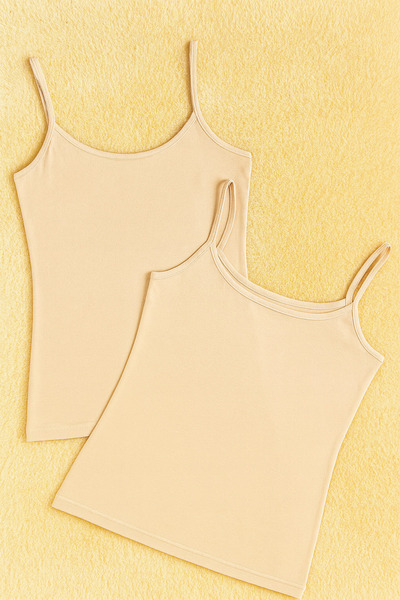 Alissa قميص داخلي نسائي من القطن المودال مع حزام إضافي من الليكرا مكون من قطعتين W6K6K0T2KA