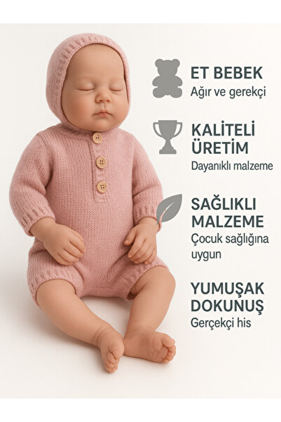 Wingzy 43 Cm Kutulu Aksesuarlı Gercekçi Oyuncak Bebek