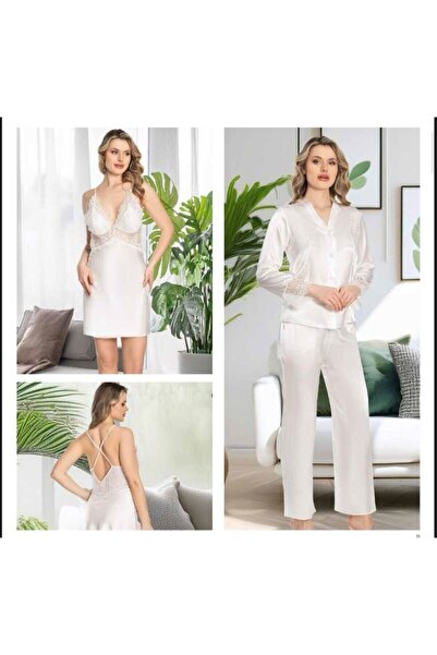 Alissa Women's Satin 6-Piece Lace Bridal Dowry Set Jw.4R.7K1.Mk