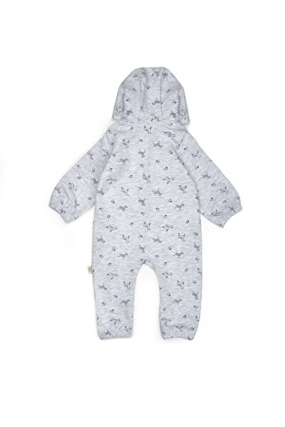 BabyCosy Organic Wear Hooded Organic Cotton Zippered Baby Romper |   Unisex & Newborn Series
