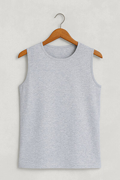 Alissa Men's 100% Cotton Ribbed 2-Piece Crew Neck Sleeveless Bodysuit W2Ik1L1Kk7E.2Li