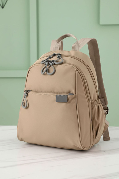 Lifonbag Women's 4 Compartment Parachute Fabric Travel Business School Backpack (30X24 cm)