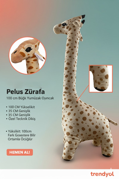 urfakent bilişim ve medya danışmanlık Peluş Zürafa 100 cm/Bay Her Telden/ Bay...