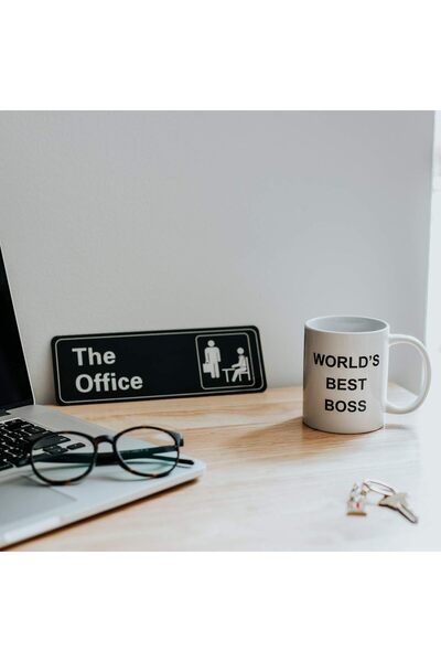 Be Care Alpha Awards Coffee Mug World's Best Boss Double-Sided Print Ceramic 11oz for Office