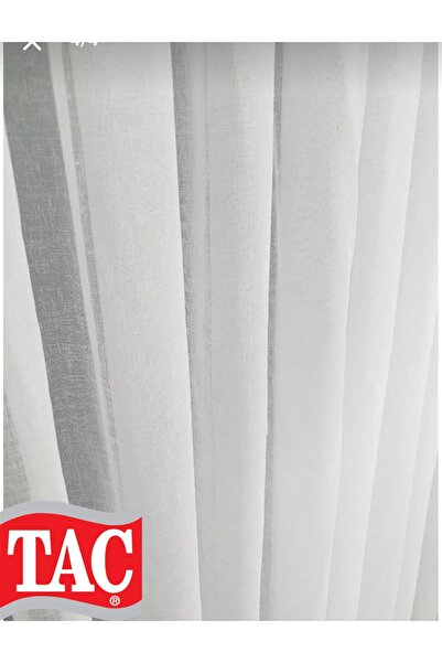 Taç Rüyaper New Season Ecru Color No-Iron Heavy Weight Dense Pleated Linen Tulle Curtain