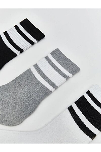 LC Waikiki Striped Men's Socks 3-Piece (W5)