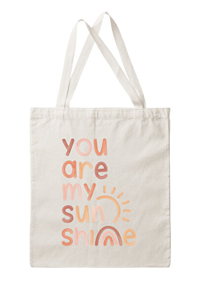 DK DAKSEL Set of 3 Colorful Printed Canvas Tote Bags – You Are My Sunshine – Tote Bag