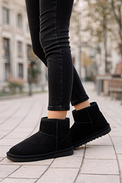 DAD WOLF Ultra Mini Kürklü Classic Mini II 1016222 CHE Kadın Bot