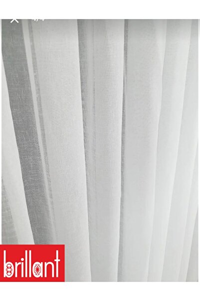 Brillant Rüyaper Trend Product Ecru Color No Ironing Needed Heavy Weight Dense Pleated Linen Tulle Curtain