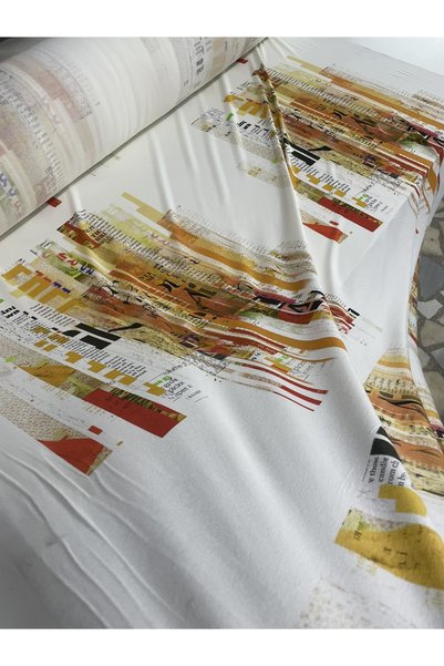 EGE DESIGN Viscose Lyc Combed Cotton Printed