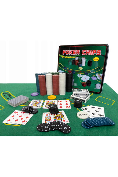 Wolawood Luxury Royal Poker Set Metal Boxed Premium Casino 500 Chips 2 Decks of Cards Elite Players Exclusive Vip Series