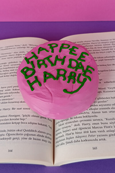 Morfik Hagrid Doğum Günü Pastası HAPPEE BIRTHDAE HARRY Saklama Kutulu Koleksi...