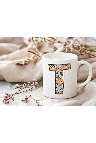 Beramussa كوب على شكل حرف T بنمط القرع - كوب لطيف بطابع الهالوين - هدية