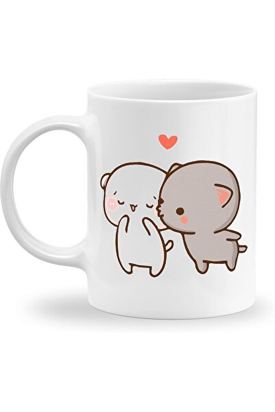 Be Care Couple Coffee Mug Set Printed with 'Goma & Peach Bear' by GiftCard