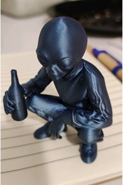 TSC Dinlenen Uzaylı Minik 7CM Sİyah Renk Oyuncak