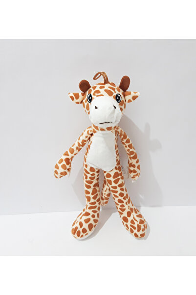 renkli çiçekler 30 cm Toy Giraffe Vacuum Drawstring Hangable Toy