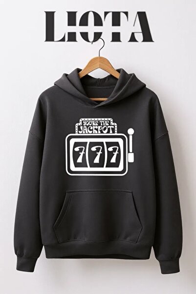 Vordevia 777 Printed Oversize Cotton 3 Thread Sweatshirt
