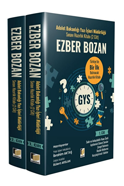 Adalet Yayınevi Adalet Bakanlığı Yazı İşleri Müdürlüğü Sınavı (2 Cilt)/ÖZEL B...