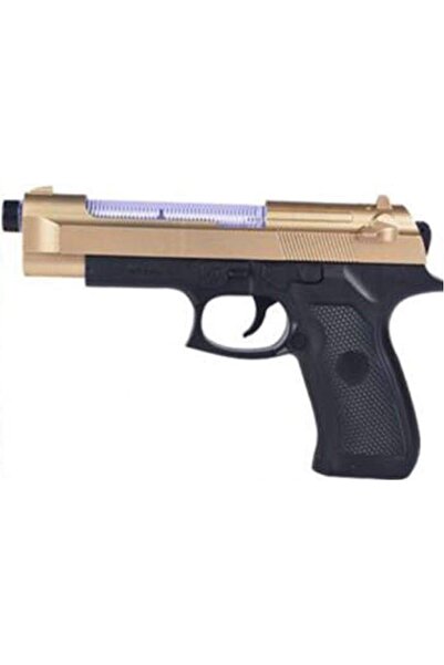 REZZOSS مسدس صوت يدوي للأطفال (صوت طلقة مسدس) (اللون: أسود وذهبي)