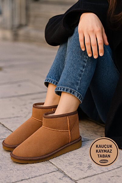 DAD WOLF Ultra Mini Kürklü Classic Mini II 1016222 CHE Kadın Bot