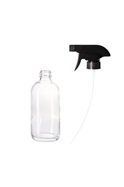 DROPY Transparent Glass Spray Bottle with White Nozzle for Essential Oils, 500ml