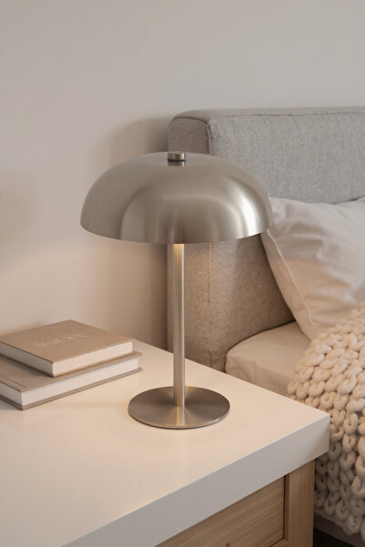 BOHEMORE Lumi Gümüş Dokunmatik Dekoratif Abajur