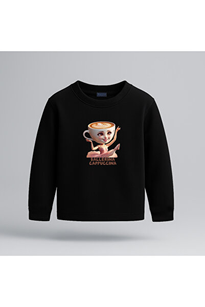 BLITZ ISTANBUL Tricou pentru copii cu mânecă lungă cu imprimeu Ballerina Capp...