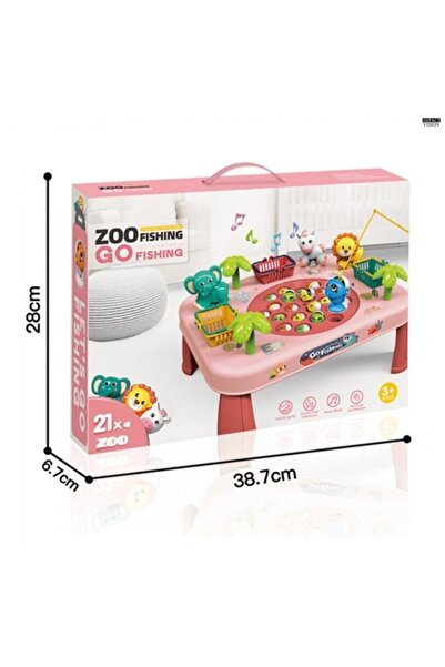 JML Joc Masuta Zoo de Pescuit Interactiv, 27x35x19cm, Sunet, 21 Animale