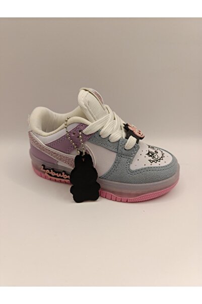 Bukond Labubu Lighted Lace-Up Girls' Sports Shoes Sneaker